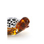 Light en Living Ornament 15,5x14,5x7 cm TURTLE glas amber+wit-zwart