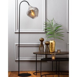 Light en Living Vloerlamp RAKEL mat zwart 160 cm