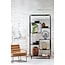 Light en Living Vaas DAKAR Glas Bruin-Zwart Ø16x25 cm - Light & Living