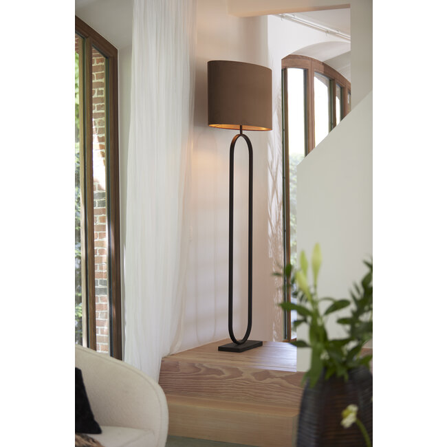 Light en Living Vloerlamp 30x15x142 cm JAMIRI mat zwart van Light & Living