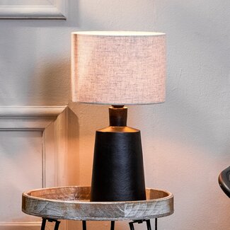 Light en Living Lampvoet BALOE mat zwart 32 cm