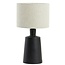 Light en Living Light & Living Lampvoet BALOE mat zwart - 15x11,5x32 cm