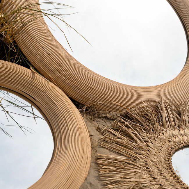 Light en Living Spiegel Ø71 cm PIEDRE rotan naturel - Light & Living