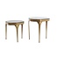 Light en Living Bijzettafel Set van 2 max 50x45,5x50 cm AVI glas smoke+antiek brons