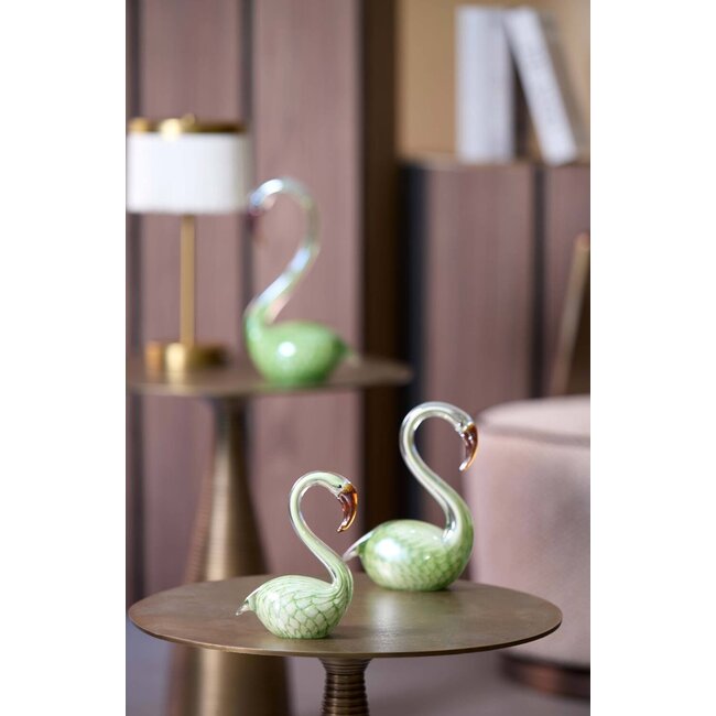 Light en Living Ornament 12x7x17 cm SWAN glas groen