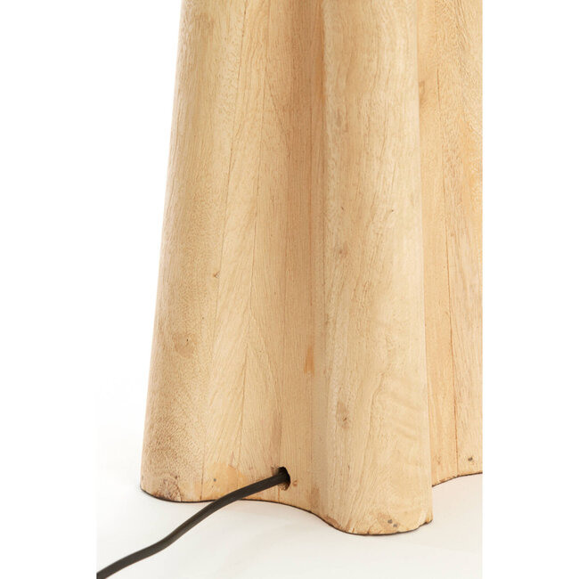 Light en Living Lampvoet 15x15x40 cm NAVELLI hout mat naturel