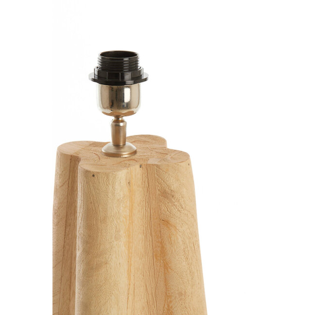 Light en Living Lampvoet 15x15x40 cm NAVELLI hout mat naturel