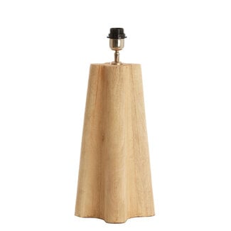 Light en Living Lampvoet 15x15x40 cm NAVELLI hout mat naturel