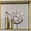 Light en Living Ornament op voet GOUYA 35x12x50 cm - Wit Agaat en Antiek Brons