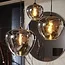 Light en Living Hanglamp MAYSON mat zwart met smoke glas