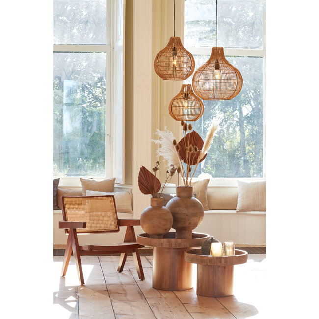 Light en Living Hanglamp PACINO Rotan Donkerbruin Ø30x31,5 cm van Light & Living