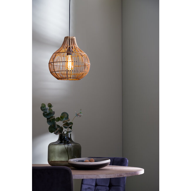 Light en Living Hanglamp PACINO Rotan Donkerbruin Ø30x31,5 cm van Light & Living