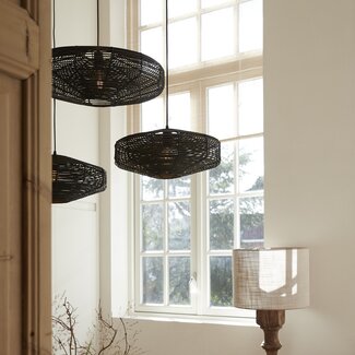 Light en Living Hanglamp MATAKA rotan donkerbruin Ø51 cm