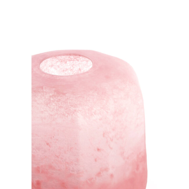 Light en Living Vaas Ø23x24 cm PACENGO glas koraal-licht roze