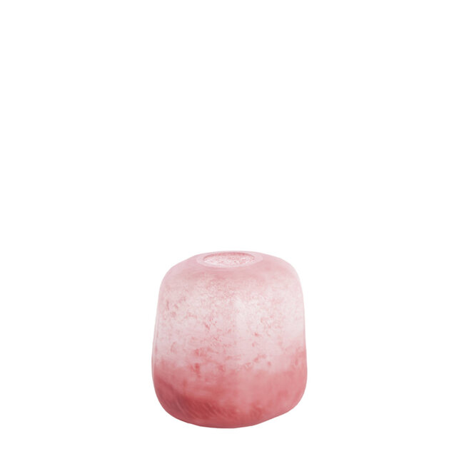 Light en Living Vaas Ø23x24 cm PACENGO glas koraal-licht roze