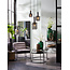 Light en Living Hanglamp Ø21x37 cm LEKAR zwart+smoke glas