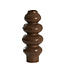 Light en Living Vaas deco Ø15,5x37,5 cm ROGANO keramiek donker bruin