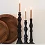 Light en Living Kandelaar TAVOLA hout mat  zwart - diverse afmetingen