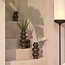 Light en Living Vaas deco Ø15,5x37,5 cm ROGANO keramiek donker bruin