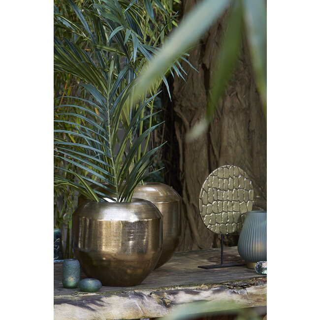Light en Living Ornament op voet PERSEGA antiek brons - 2 maten