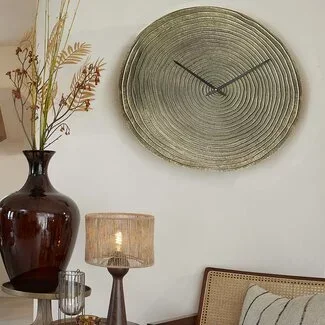 Light en Living Klok CERVINO antiek brons - Ø 58 cm