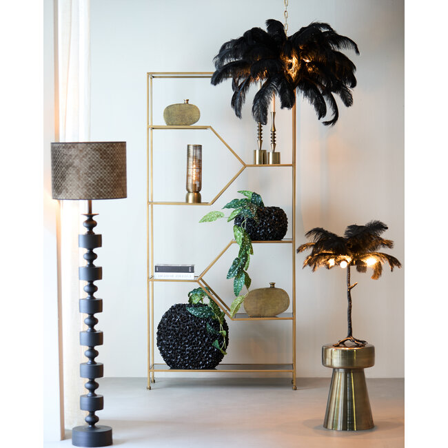 Light en Living Tafellamp Lezuza antiek brons - 2 maten