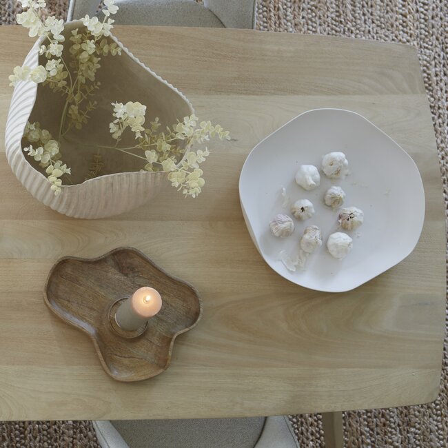 Light en Living Schaal 44x43,5x7 cm ANZIO crème