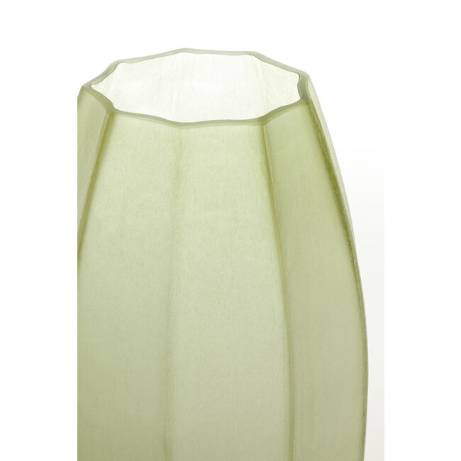 Light en Living Vaas Ø23x38 cm BRADLEY glas olijf groen