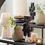 Light en Living Ornament op voet 20x9,5x38,5 cm SALA hout mat zwart