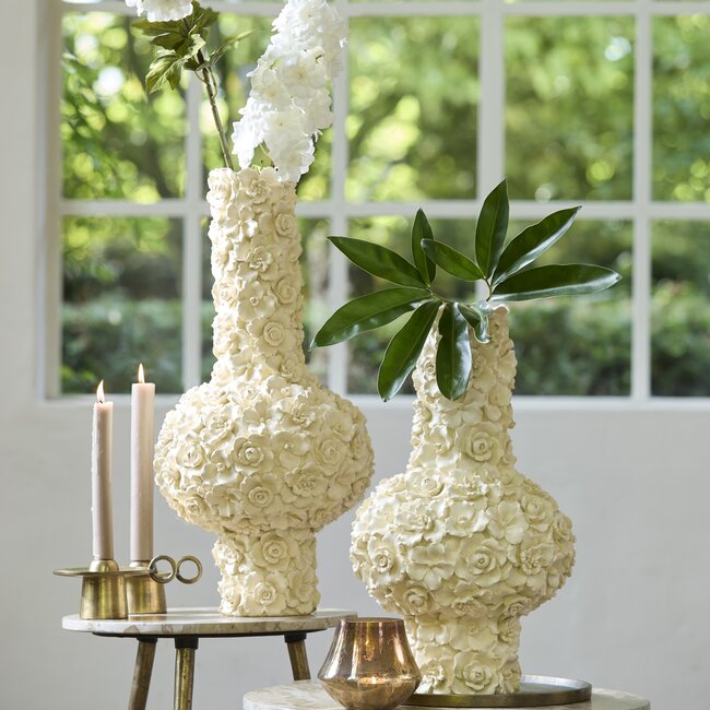 Light en Living Vaas deco Ø27.5x46.5 cm GYULA crème