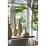 Light en Living Pot deco op voet Ø36x50 cm KARUNA hout+mat crème