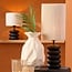 Light en Living Lampvoet Ø12x21 cm BUDONGO hout  zwart