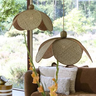 Light en Living Hanglamp Ø60,5x30,5 cm LAVRIO natural hout