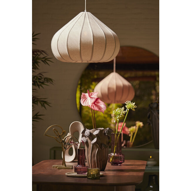 Light en Living Ornament op voet 20,5x19x39 cm ZAZINA taupe