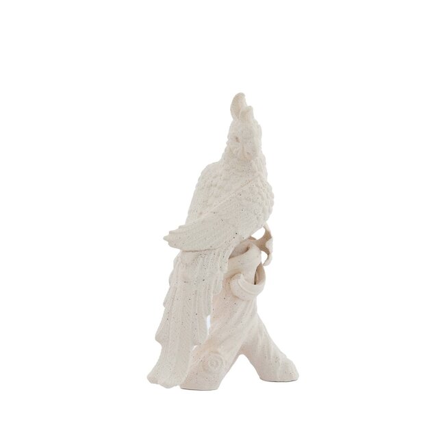 Light en Living Ornament 22,5x14x39 cm BIRD keramiek mat crème