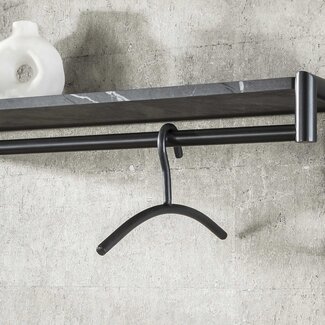 WoonStijl Kledinghanger Ronde Buis gun metal