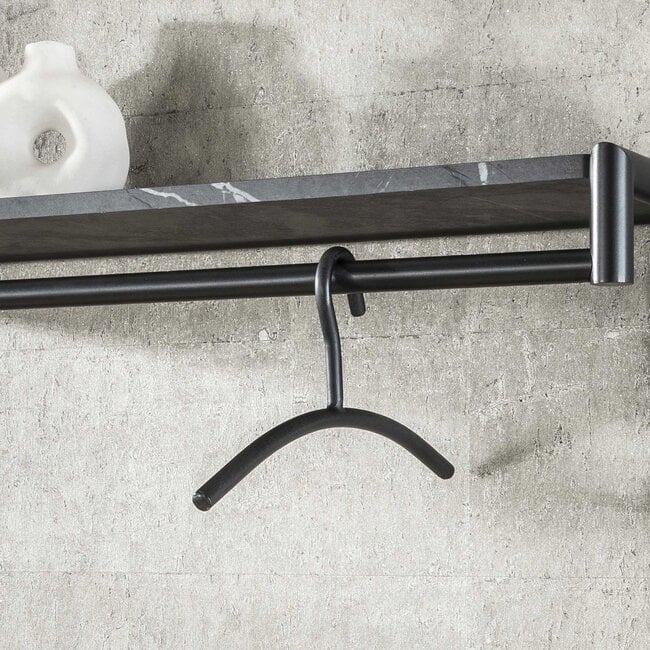 WoonStijl Kledinghanger Ronde Buis gun metal