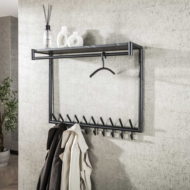 WoonStijl Kledinghanger Ronde Buis gun metal