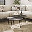 WoonStijl Salontafel set van 2 leaf Brown Ray Metal