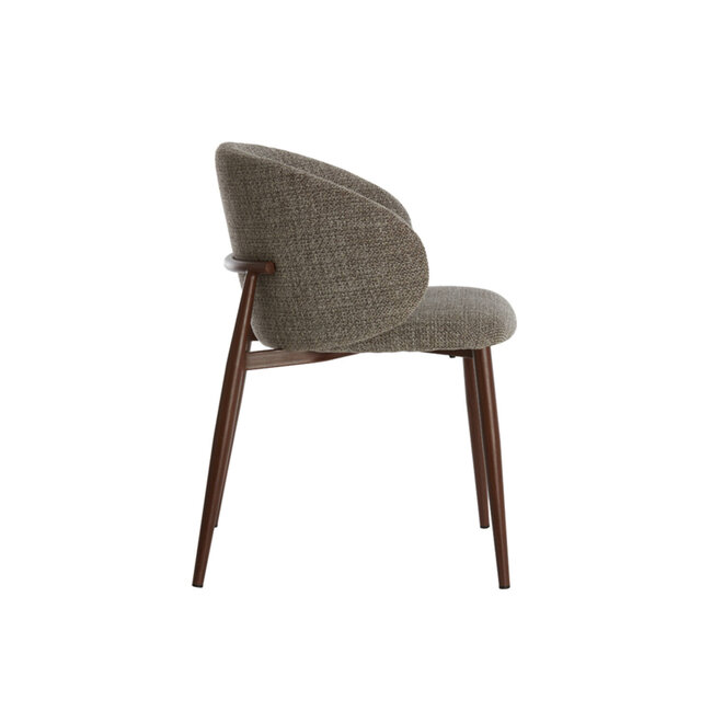 Light en Living Eetkamerstoel 57x56x74 cm ALUKO zwart-licht bruin+bruin