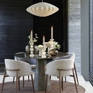 Light en Living Eetkamerstoel 57x56x74 cm ALUKO licht bruin+bruin