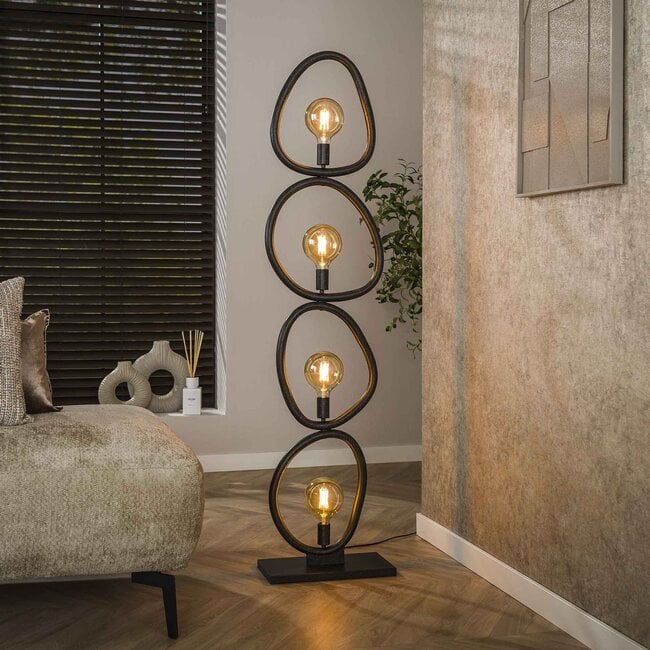 WoonStijl Vloerlamp 4L Pebble