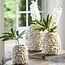 Light en Living Vaas deco Ø20x21 cm UBATE bamboe+schelp crème+bruin