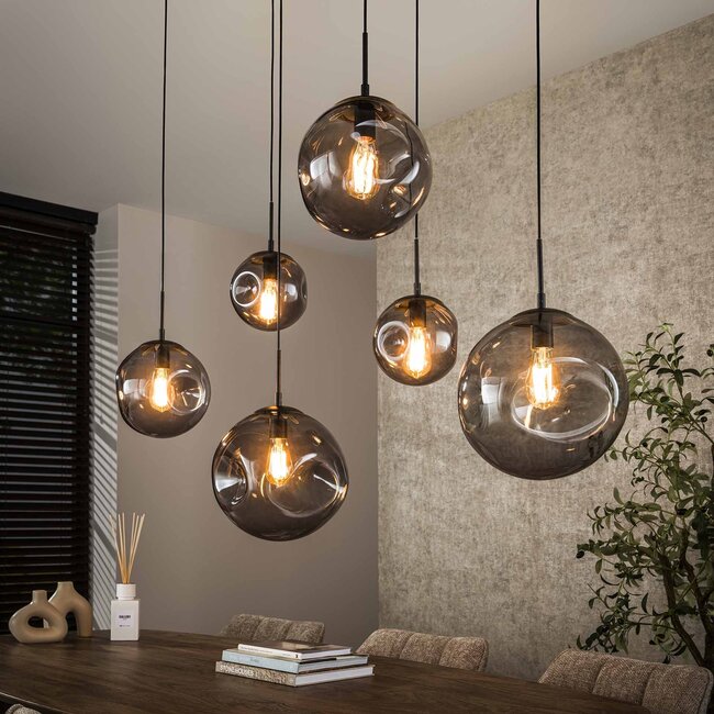 WoonStijl Hanglamp 6L Stellar Black