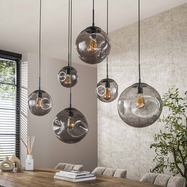 WoonStijl Hanglamp 6L Stellar Black