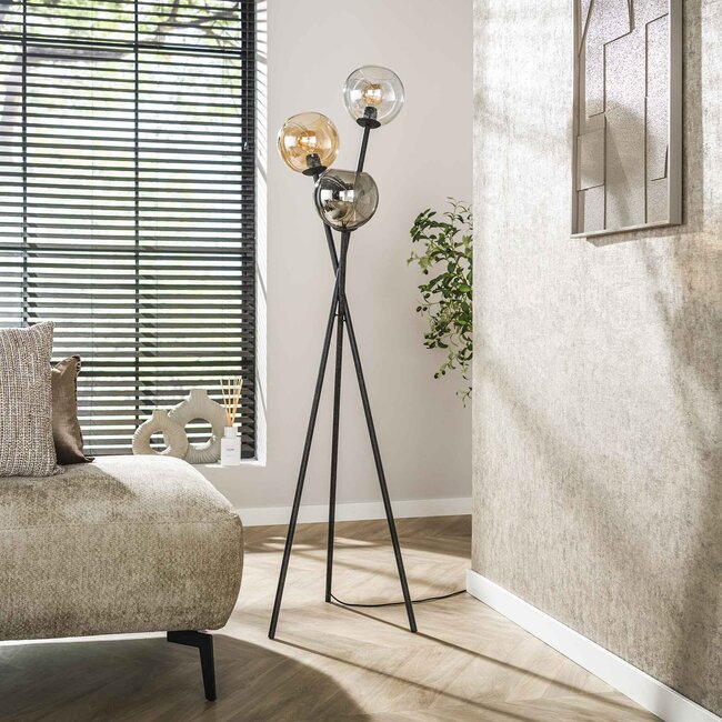 WoonStijl Vloerlamp 3L Multi Globe