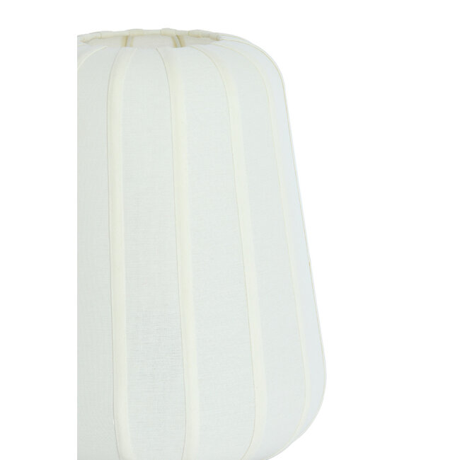 Light en Living Tafellamp Ø30x41,5 cm BIBURY hout print donker bruin+wit
