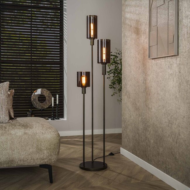 WoonStijl Vloerlamp 3L getrapt Sepiora