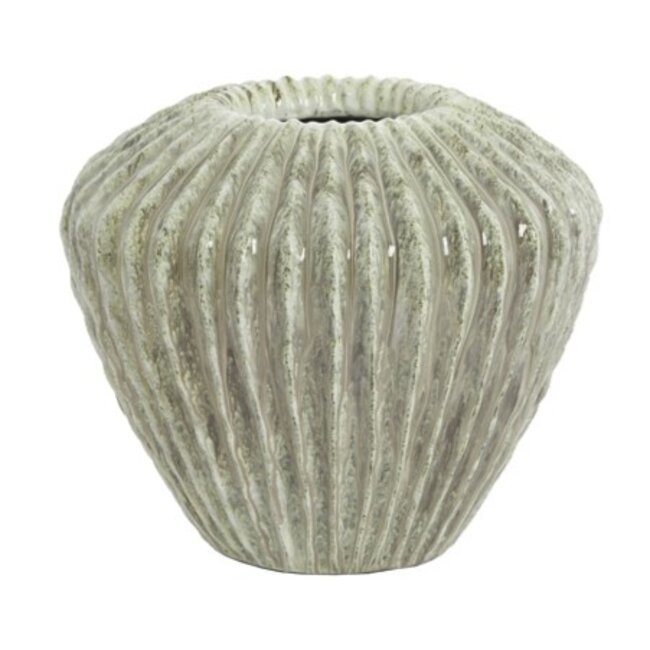Light en Living Vaas deco Ø32x28 cm CACTI shiny mint groen