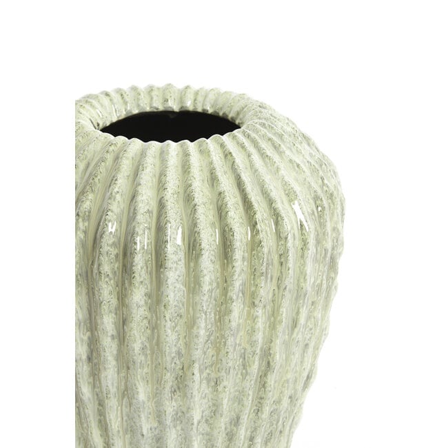 Light en Living Vaas deco Ø29x37 cm CACTI shiny mint groen